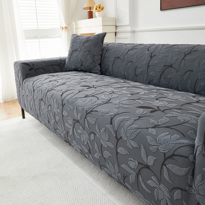 91家纺网 家纺一手货源 找家纺 飞翔家纺 2025新款知秋沙发套 知秋-深灰