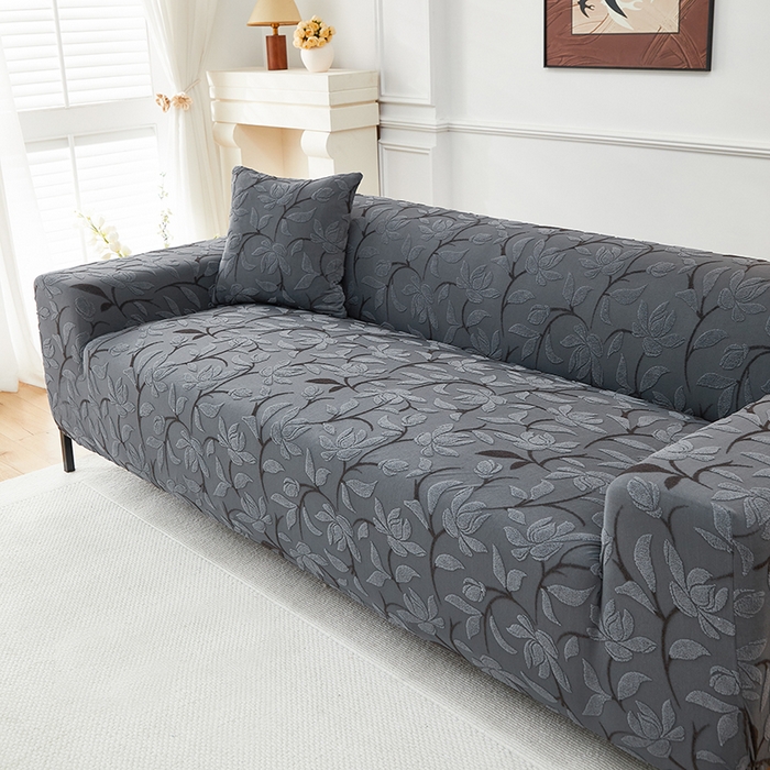 91家纺网 家纺一手货源 找家纺 飞翔家纺 2025新款知秋沙发套 知秋-深灰