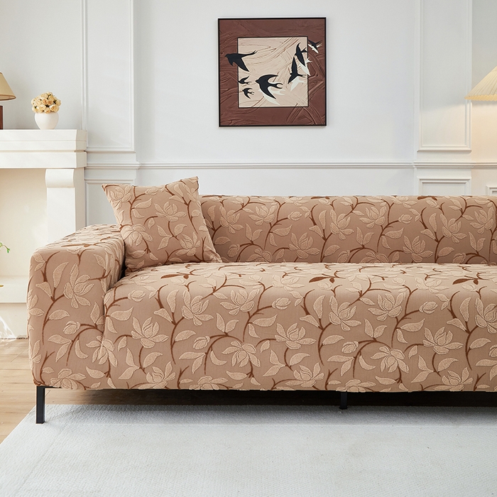 91家纺网 家纺一手货源 找家纺 飞翔家纺 2025新款知秋沙发套 知秋-驼色