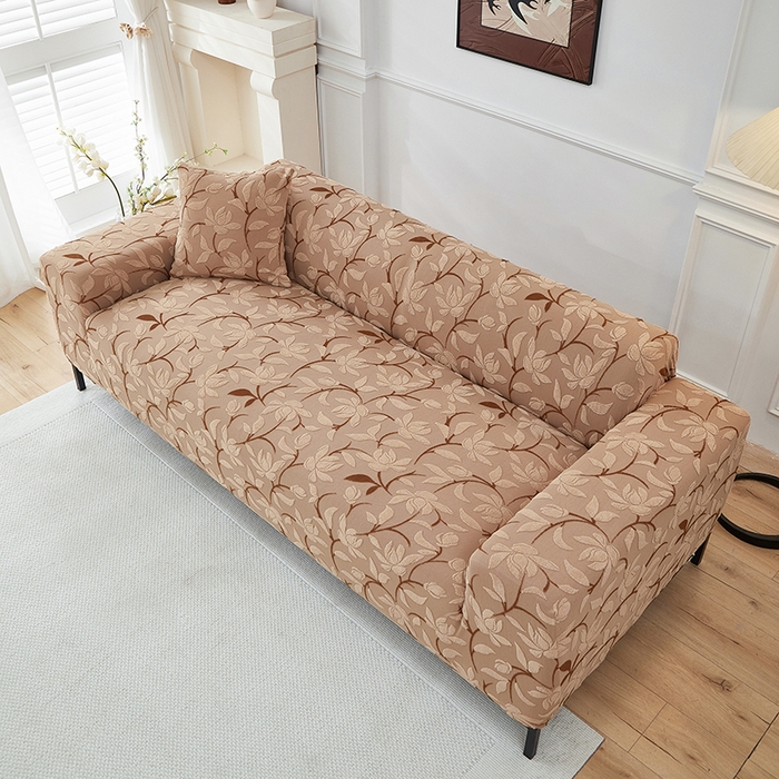 91家纺网 家纺一手货源 找家纺 飞翔家纺 2025新款知秋沙发套 知秋-驼色