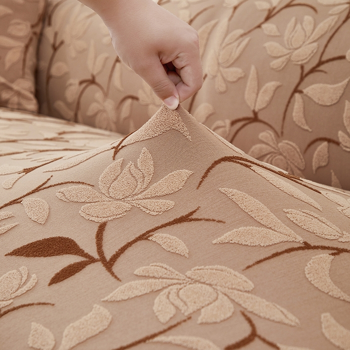 91家纺网 家纺一手货源 找家纺 飞翔家纺 2025新款知秋沙发套 知秋-驼色