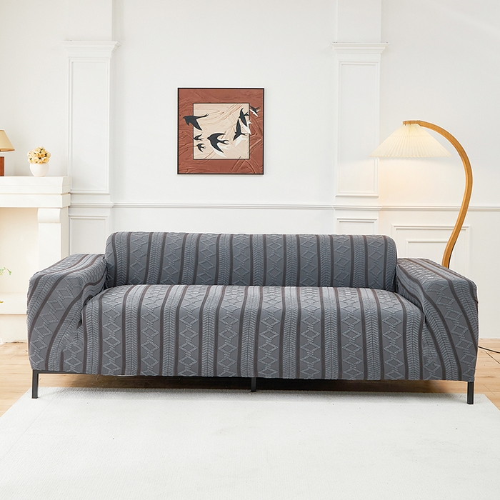 飛翔家紡 2025新款棕菱沙發套沙發墊 棕菱-深灰