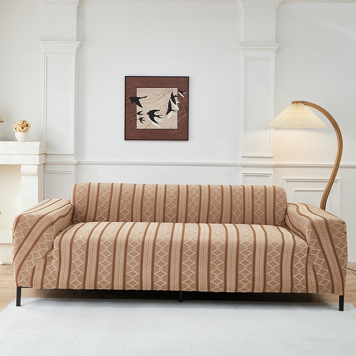 飛翔家紡 2025新款棕菱沙發套沙發墊 棕菱-駝色