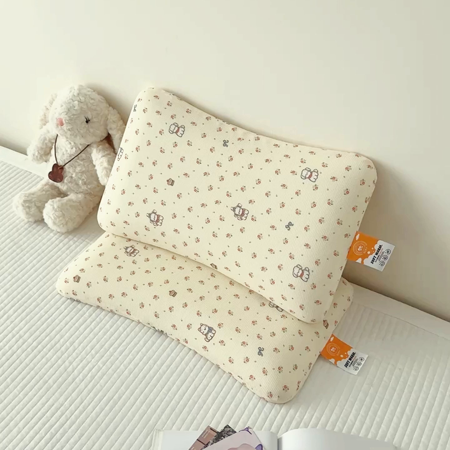 91家纺网 家纺一手货源 找家纺 （总）麦肯锡 2025新款可爱碎花儿童记忆枕-终版