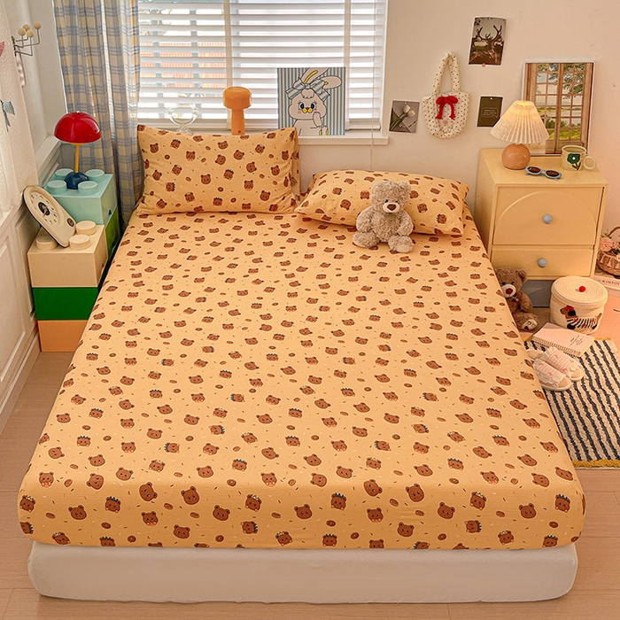 91家纺网 家纺一手货源 找家纺 （总）维娜斯家纺 2025新款A类水洗棉双层纱床笠单件