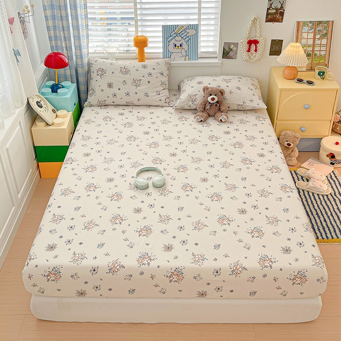 91家纺网 家纺一手货源 找家纺 （总）维娜斯家纺 2025新款A类水洗棉双层纱床笠单件