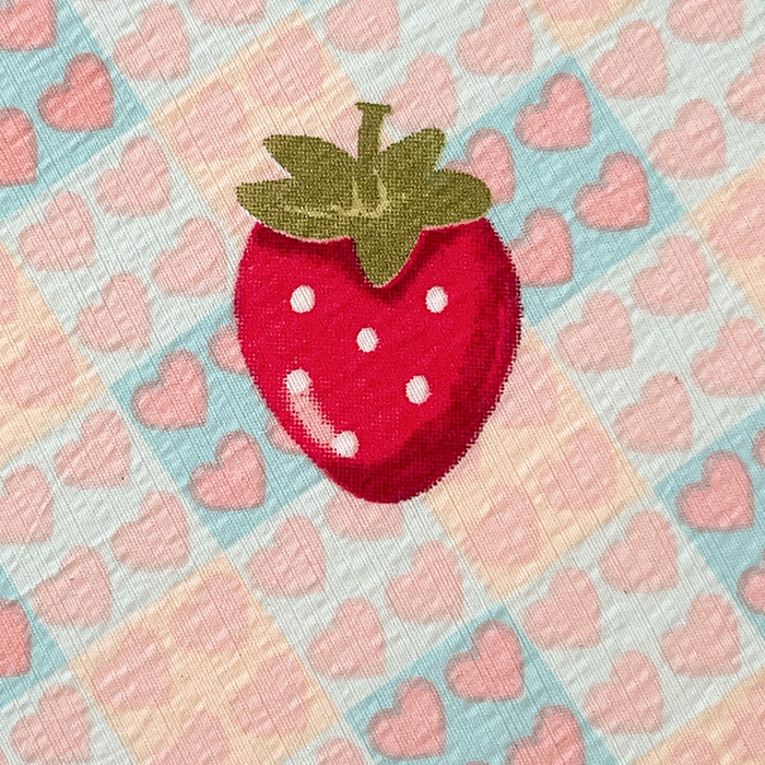 91家纺网 家纺一手货源 找家纺 维娜斯家纺 2025新款A类水洗棉双层纱床笠单件 奶油草莓