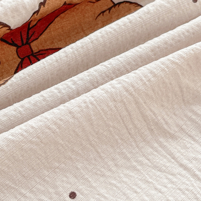 91家纺网 家纺一手货源 找家纺 维娜斯家纺 2025新款A类水洗棉双层纱床笠单件 甜心派对