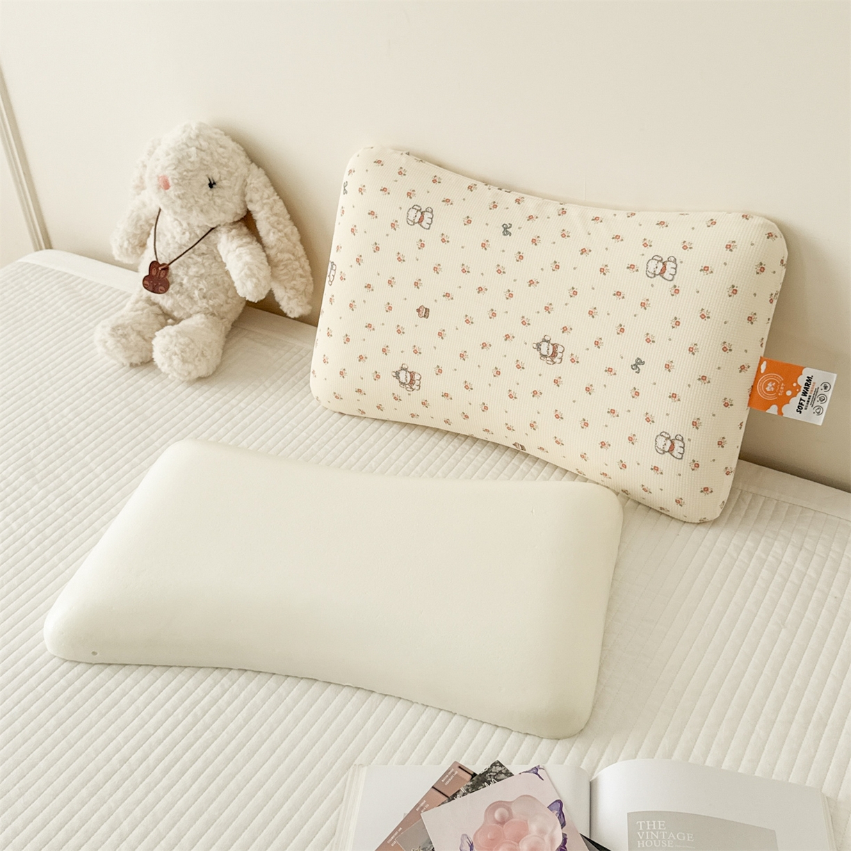 91家纺网 家纺一手货源 找家纺 麦肯锡 2025新款可爱碎花儿童记忆枕-终版 萌犬乐园