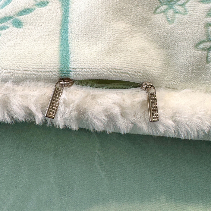 91家纺网 家纺一手货源 找家纺 ME/ERA HOME寐时代 2025新款牛奶绒8.5斤立体雕花兔毛绒包边四件套 国色天香