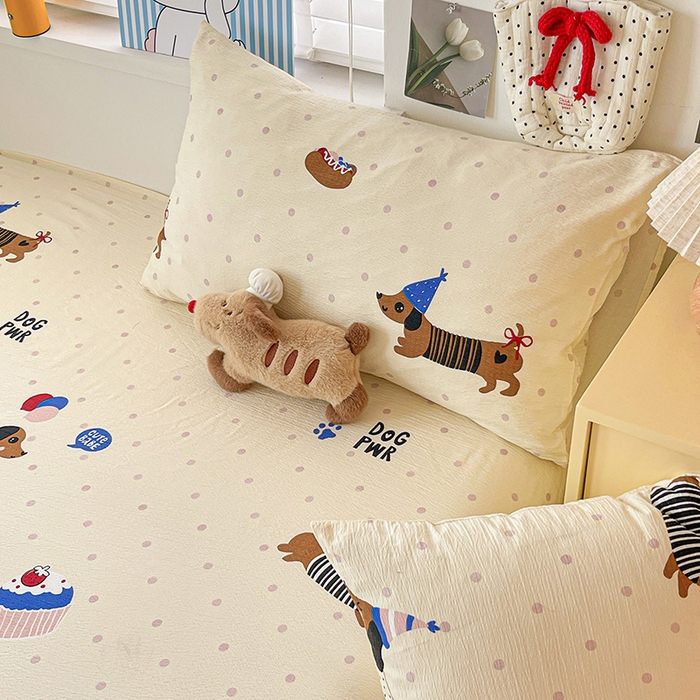 91家纺网 家纺一手货源 找家纺 （总）维娜斯家纺 2025新款A类水洗棉双层纱床单单件