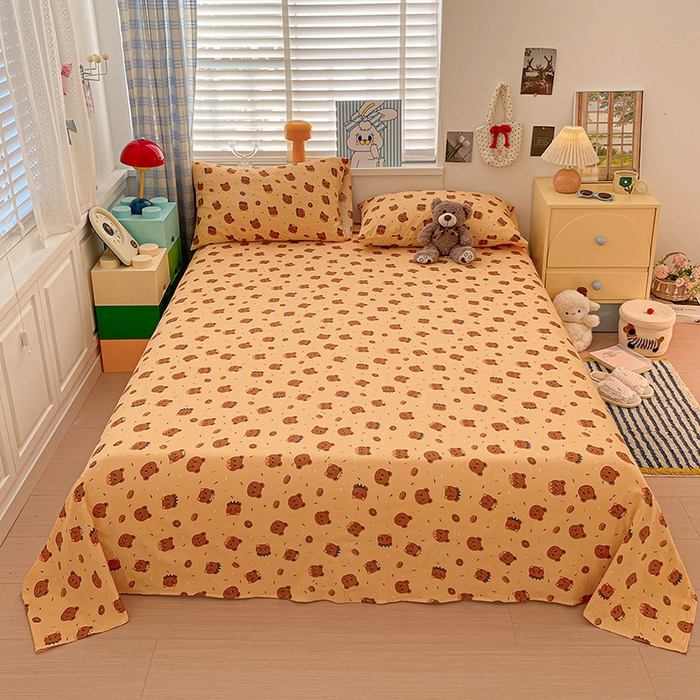 91家纺网 家纺一手货源 找家纺 （总）维娜斯家纺 2025新款A类水洗棉双层纱床单单件