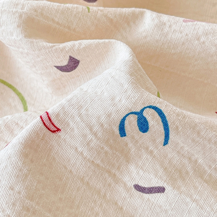 91家纺网 家纺一手货源 找家纺 维娜斯家纺 2025新款A类水洗棉双层纱床单单件 森林派对