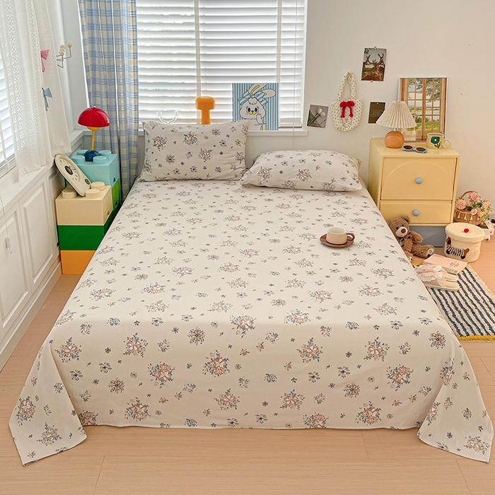 维娜斯家纺 2025新款A类水洗棉双层纱床单单件 悠然南山