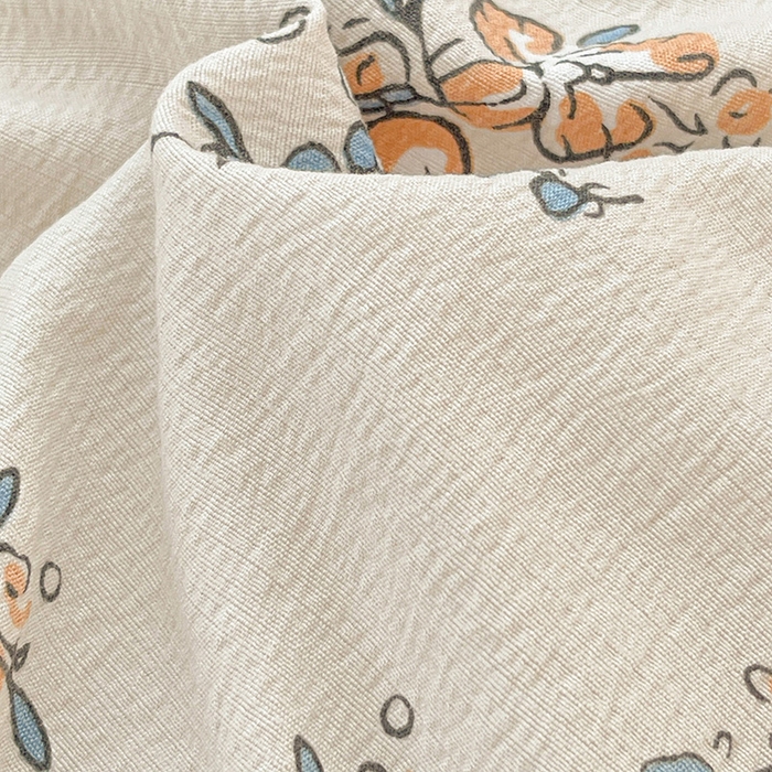 91家纺网 家纺一手货源 找家纺 维娜斯家纺 2025新款A类水洗棉双层纱床单单件 悠然南山