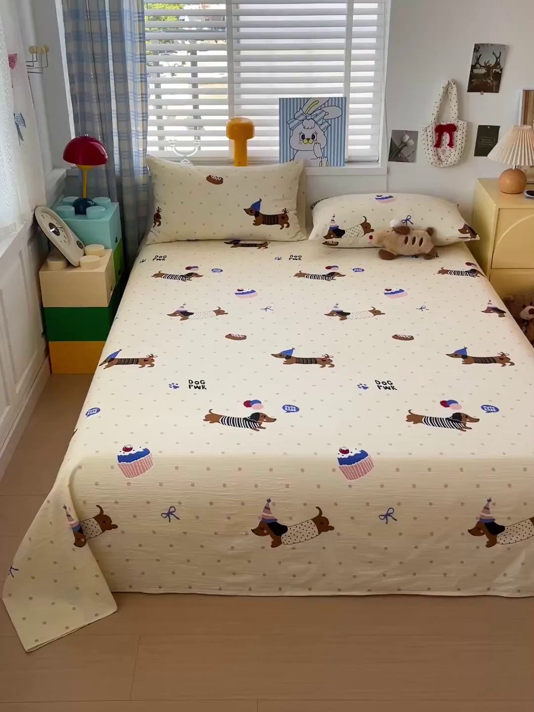 91家纺网 家纺一手货源 找家纺 维娜斯家纺 2025新款A类水洗棉双层纱床单单件 欢度节日