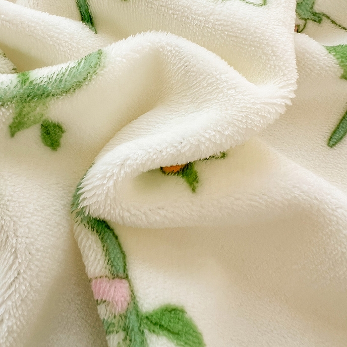 91家纺网 家纺一手货源 找家纺 维娜斯家纺 2025新款卡通牛奶绒印花床单单件 仙草