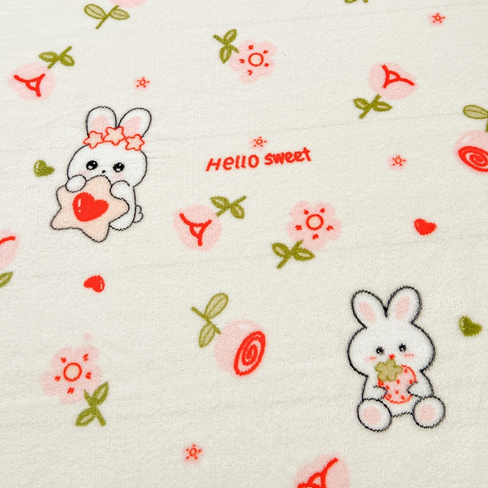 91家纺网 家纺一手货源 找家纺 维娜斯家纺 2025新款卡通牛奶绒印花床笠单件 花语岚山