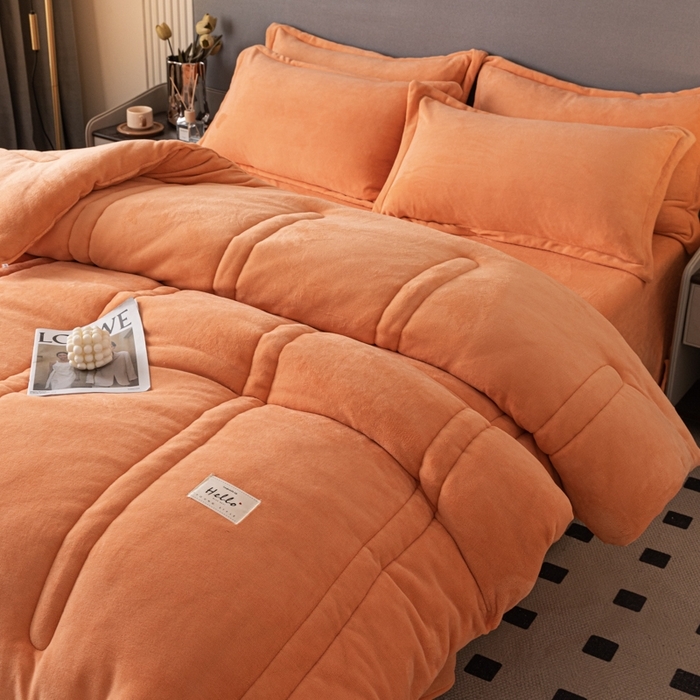 91家纺网 家纺一手货源 找家纺 （总）暖芯家纺 2025新款牛奶绒加厚冬被被子被芯春秋被