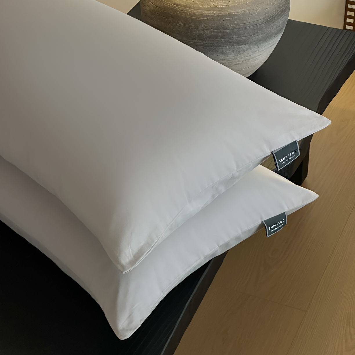 91家纺网 家纺一手货源 找家纺 三味舒屋 2025新款50支磨毛长绒棉纯棉纯色单枕套枕套单件-长期主义 拉丝灰