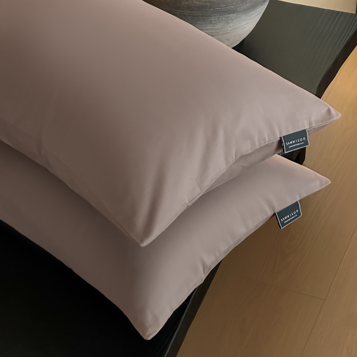 91家纺网 家纺一手货源 找家纺 三味舒屋 2025新款50支磨毛长绒棉纯棉纯色单枕套枕套单件-长期主义 巧克力