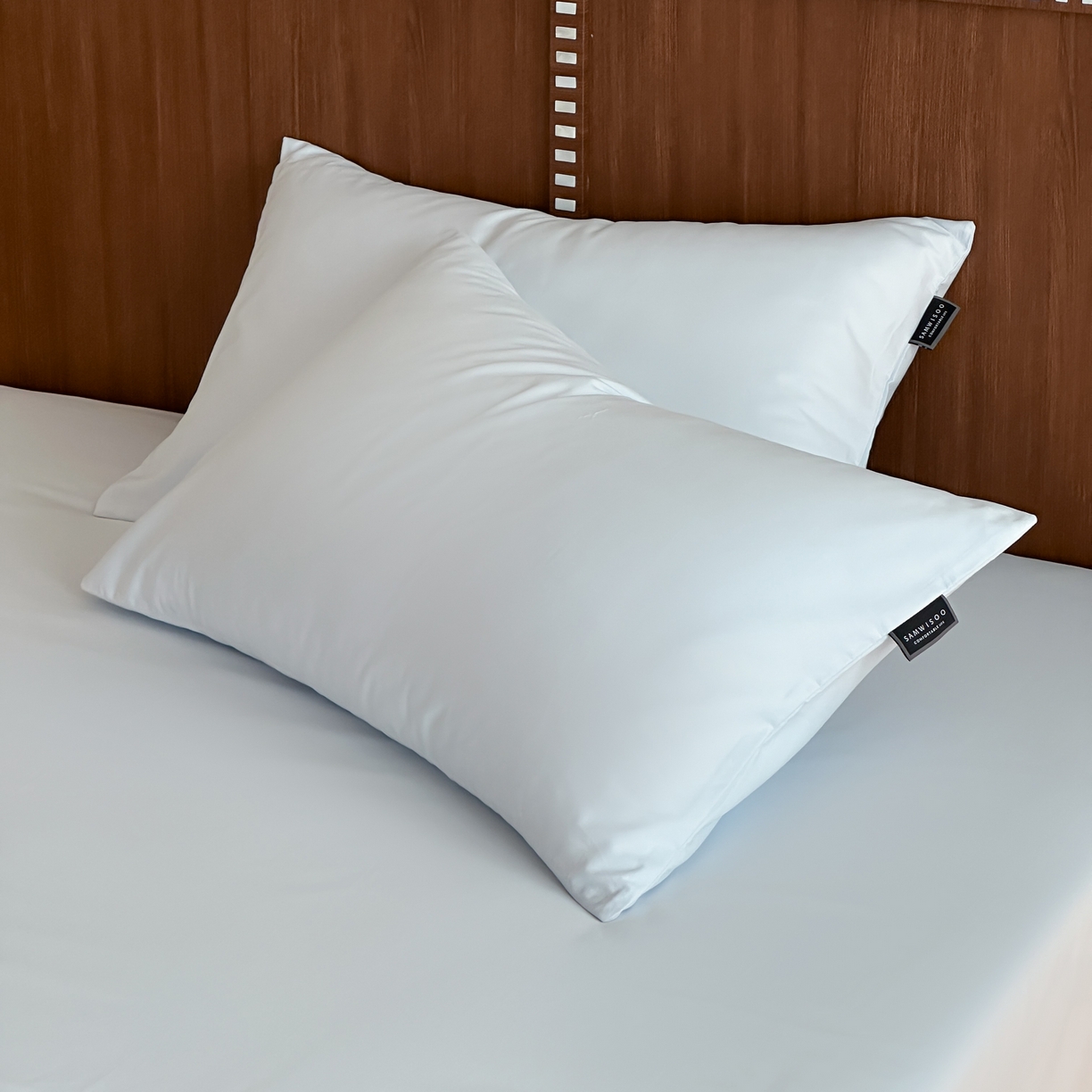 三味舒屋 2025新款50支磨毛长绒棉纯棉纯色单枕套枕套单件-长期主义 晴天蓝