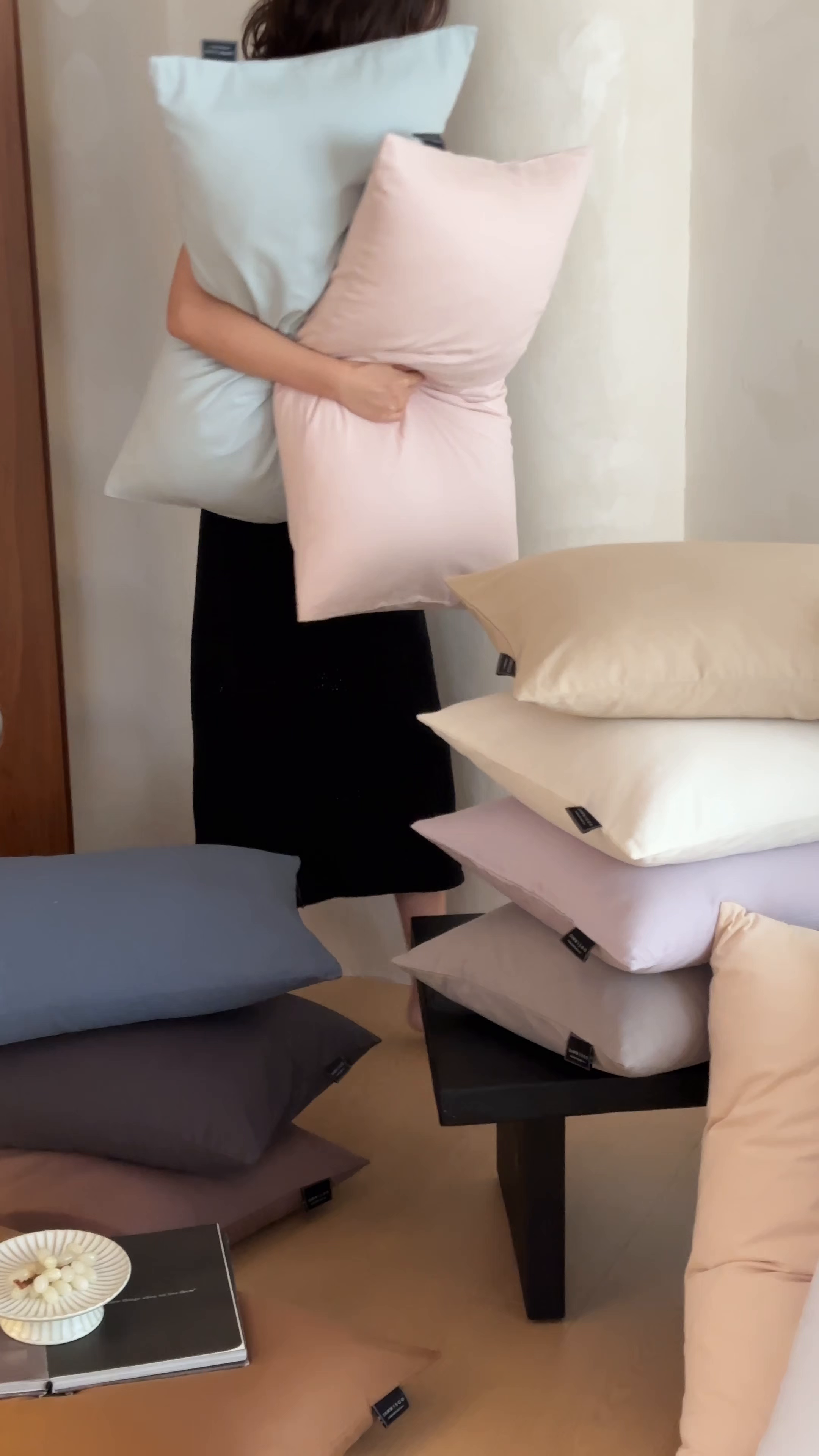 91家纺网 家纺一手货源 找家纺 三味舒屋 2025新款50支磨毛长绒棉纯棉纯色单枕套枕套单件-长期主义 晴天蓝