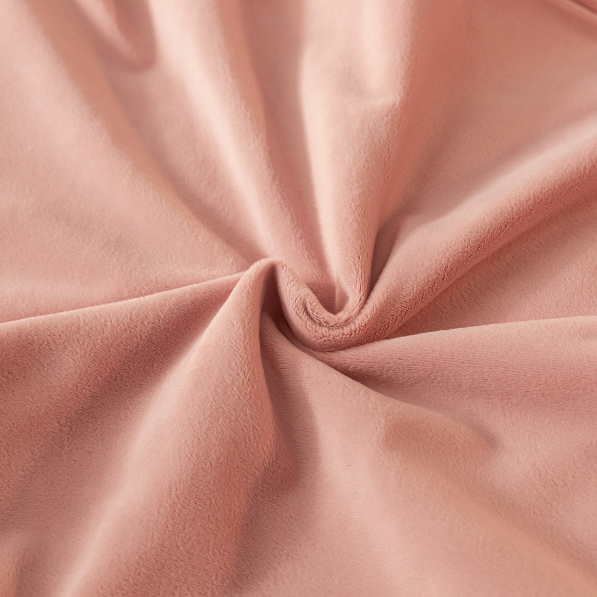 91家纺网 家纺一手货源 找家纺 如一 2025新款水晶绒纯色刺绣四件套-轻羽系列 轻羽-浅豆沙