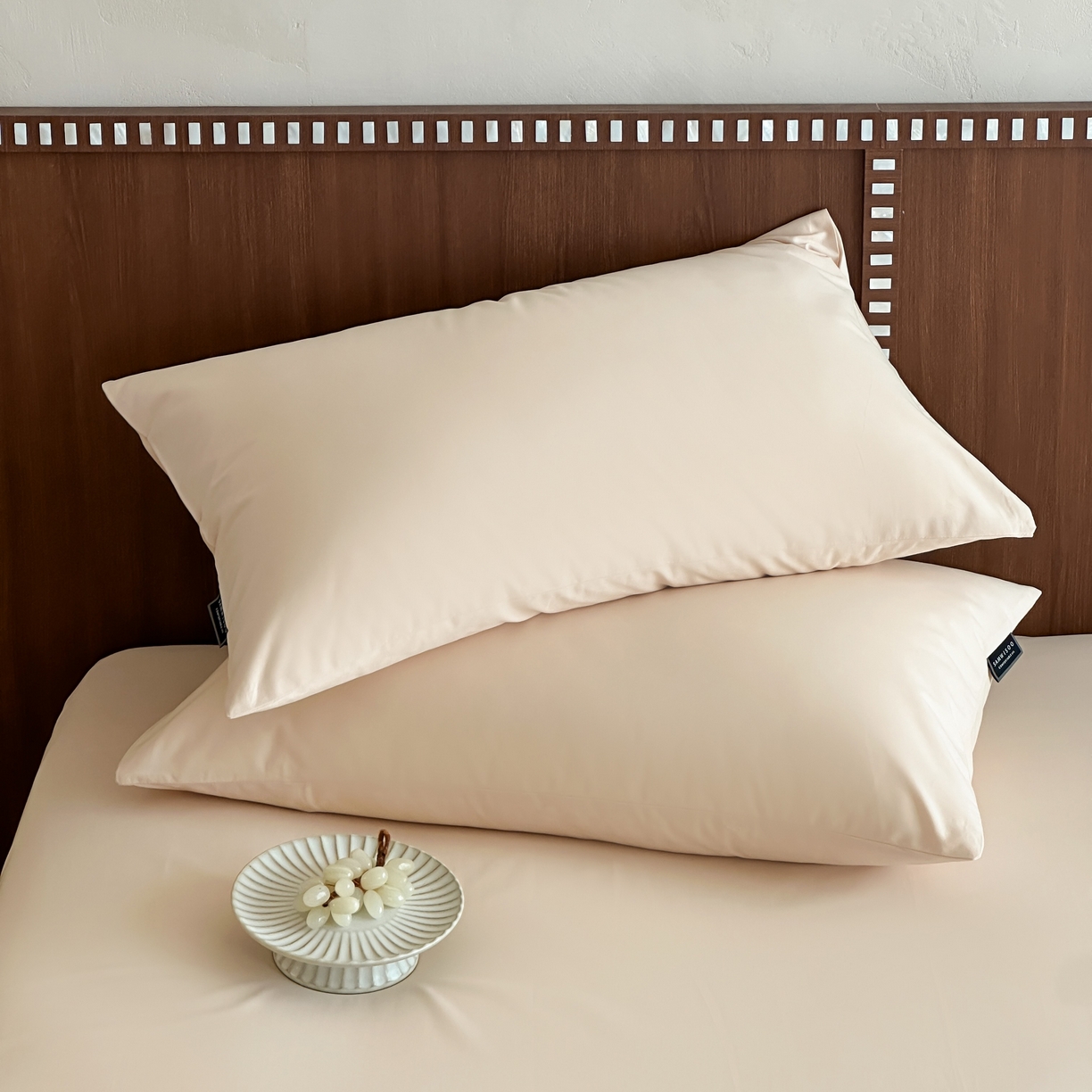 91家纺网 家纺一手货源 找家纺 三味舒屋 2025新款50支磨毛长绒棉纯棉纯色单枕套枕套单件-长期主义 亚麻金