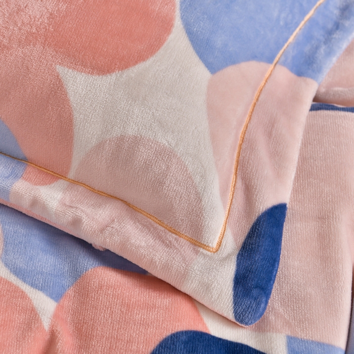 91家纺网 家纺一手货源 找家纺 丽涵家纺 2025秋冬新品230克全工艺消光牛奶绒印花四件套 爱的海洋