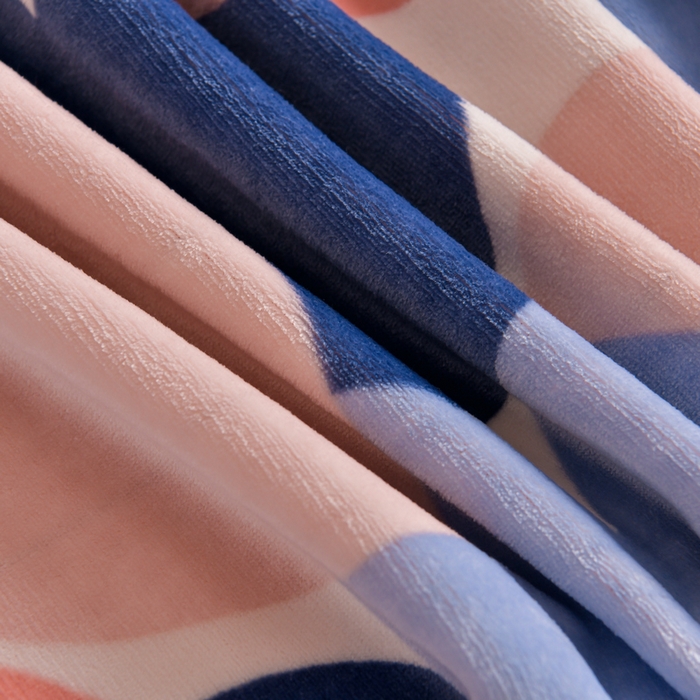 91家纺网 家纺一手货源 找家纺 丽涵家纺 2025秋冬新品230克全工艺消光牛奶绒印花四件套 爱的海洋