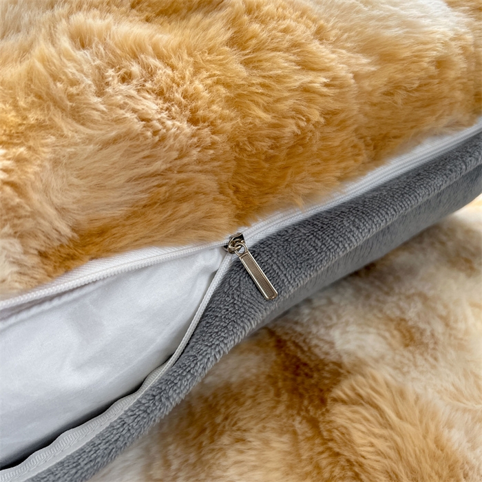 91家纺网 家纺一手货源 找家纺 （总）梦舒羽 2025新款兔毛绒单人枕套牛奶绒枕芯套雪花绒宿舍枕头套一对装-泡泡