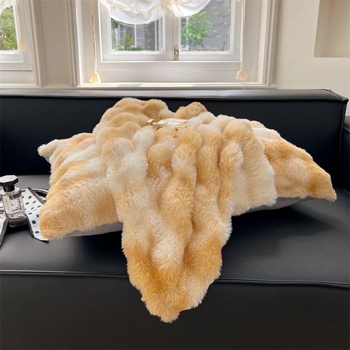 91家纺网 家纺一手货源 找家纺 （总）梦舒羽 2025新款兔毛绒单人枕套牛奶绒枕芯套雪花绒宿舍枕头套一对装-泡泡