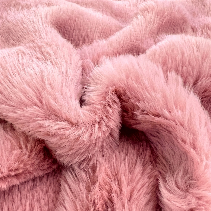 91家纺网 家纺一手货源 找家纺 梦舒羽 2025新款兔毛绒单人枕套牛奶绒枕芯套雪花绒宿舍枕头套-泡泡 兔毛绒泡泡花边款-云梦粉