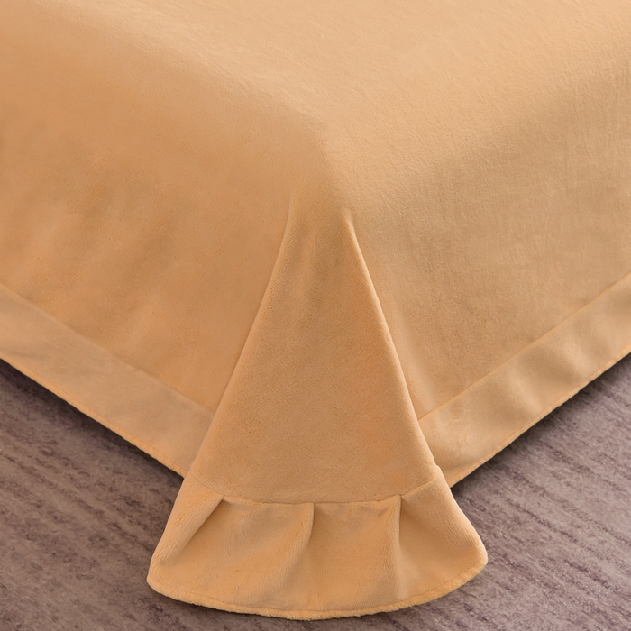 91家纺网 家纺一手货源 找家纺 丽涵家纺 2025秋冬新品230克全工艺消光牛奶绒印花四件套 凡尔赛