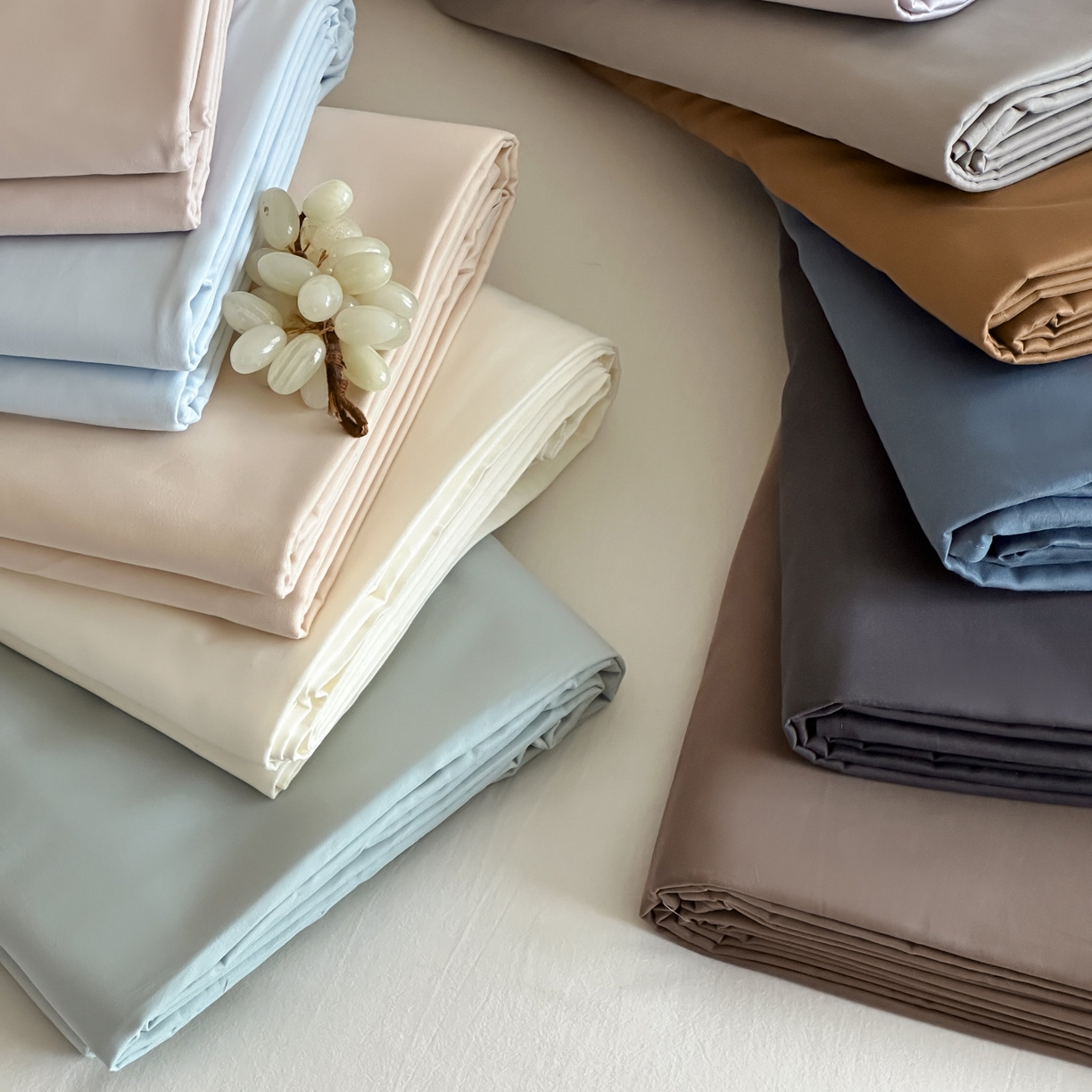 91家纺网 家纺一手货源 找家纺 （总）三味舒屋 2025新款50支磨毛长绒棉纯棉纯色单床单床单单件-长期主义