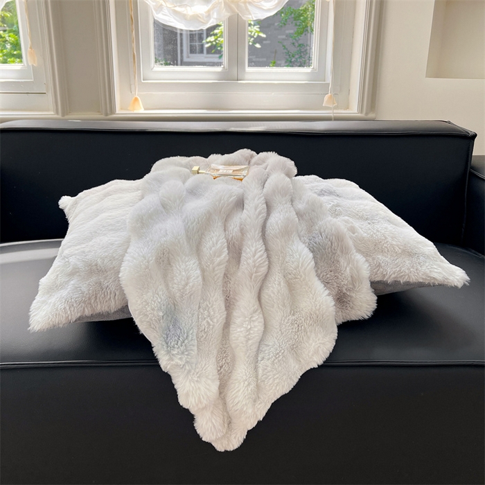 91家纺网 家纺一手货源 找家纺 梦舒羽 2025新款兔毛绒单人枕套牛奶绒枕芯套雪花绒宿舍枕头套一对装-泡泡 兔毛绒泡泡-梦幻浅灰