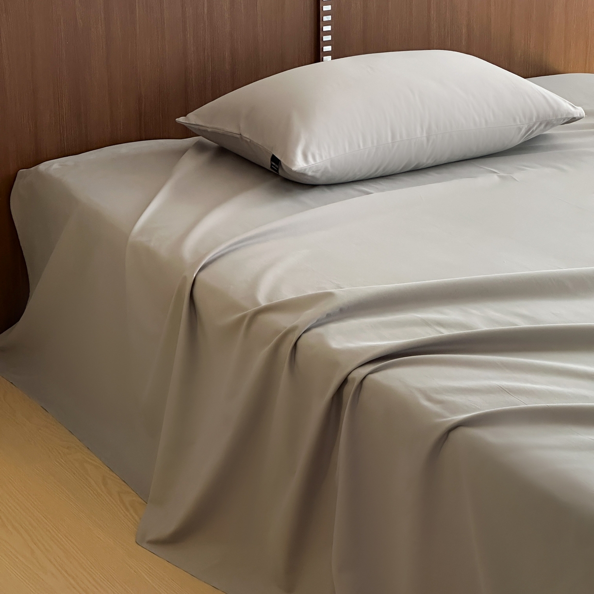 91家纺网 家纺一手货源 找家纺 三味舒屋 2025新款50支磨毛长绒棉纯棉纯色单床单床单单件-长期主义 拉丝灰