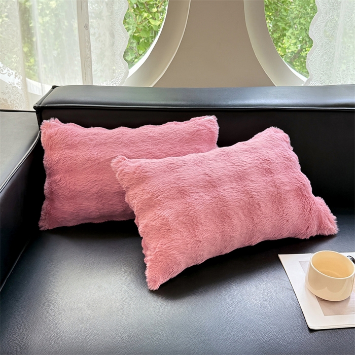 91家纺网 家纺一手货源 找家纺 （总）梦舒羽 2025新款兔毛绒抱枕套单人牛奶绒枕芯套雪花绒儿童枕枕头套-泡泡