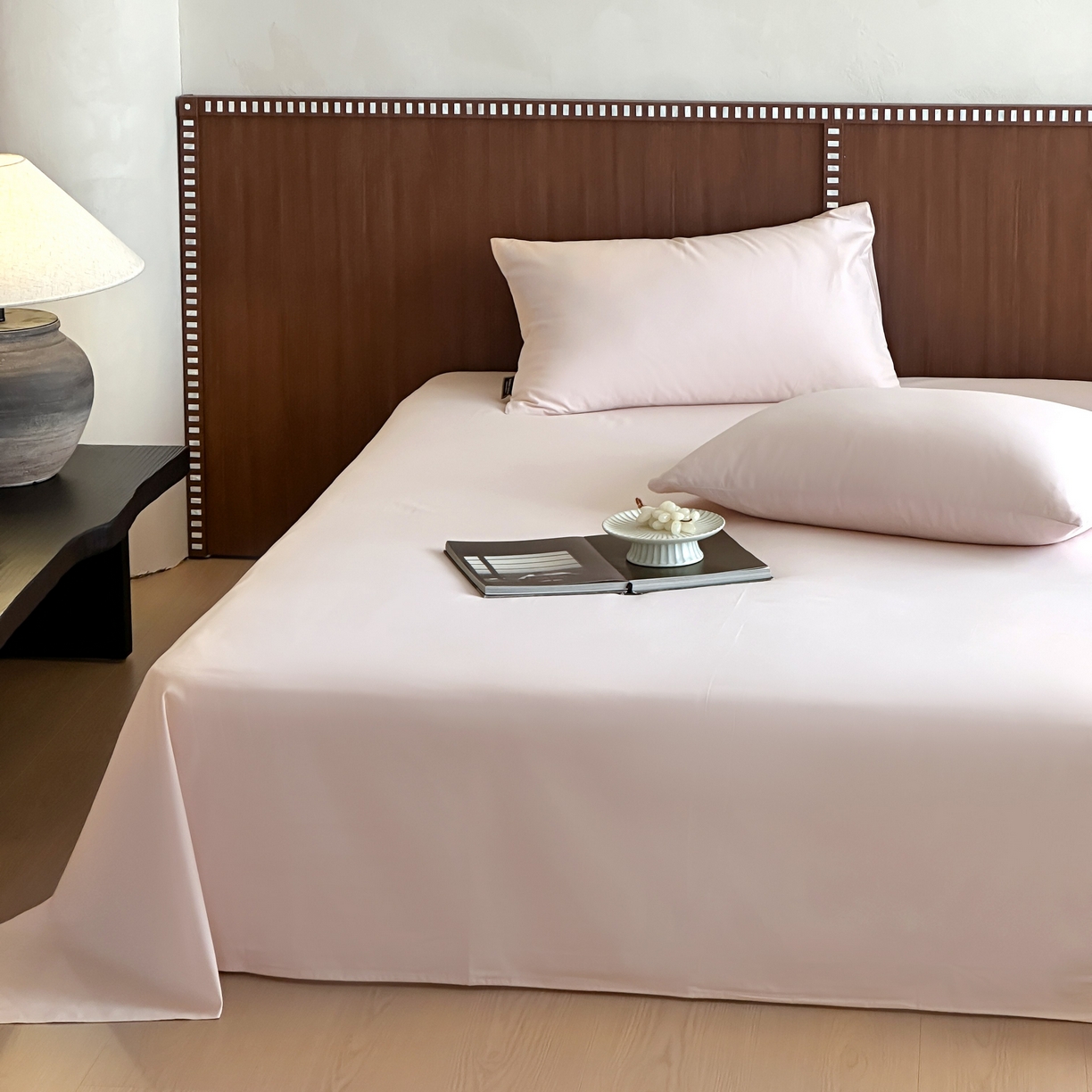 91家纺网 家纺一手货源 找家纺 三味舒屋 2025新款50支磨毛长绒棉纯棉纯色单床单床单单件-长期主义 浅淡粉