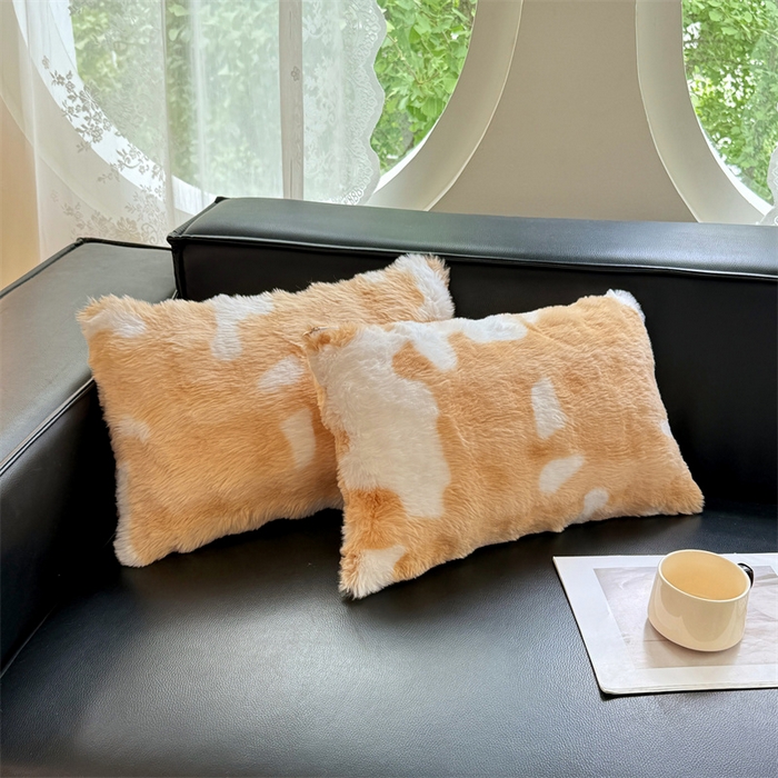 91家纺网 家纺一手货源 找家纺 梦舒羽 2025新款兔毛绒抱枕套单人牛奶绒枕芯套雪花绒儿童枕枕头套-泡泡 兔毛绒泡泡-梦幻奶咖