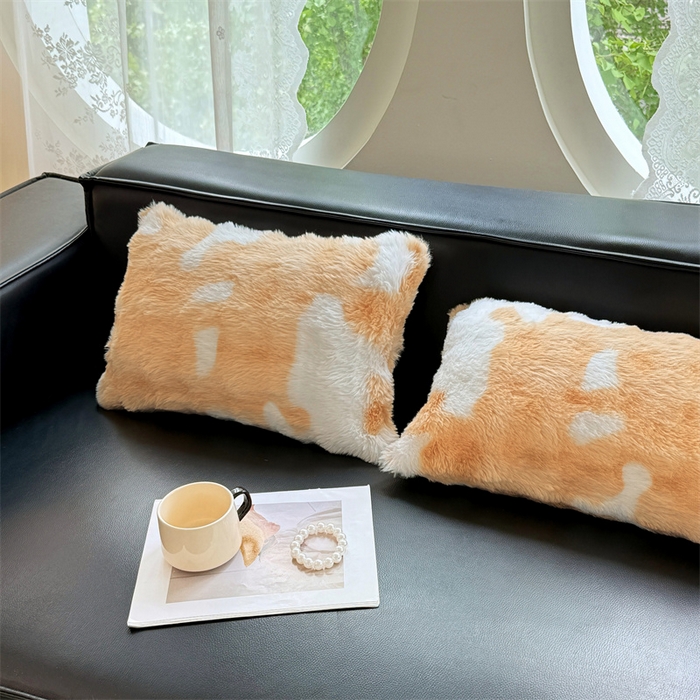 91家纺网 家纺一手货源 找家纺 梦舒羽 2025新款兔毛绒抱枕套单人牛奶绒枕芯套雪花绒儿童枕枕头套-泡泡 兔毛绒泡泡-梦幻奶咖