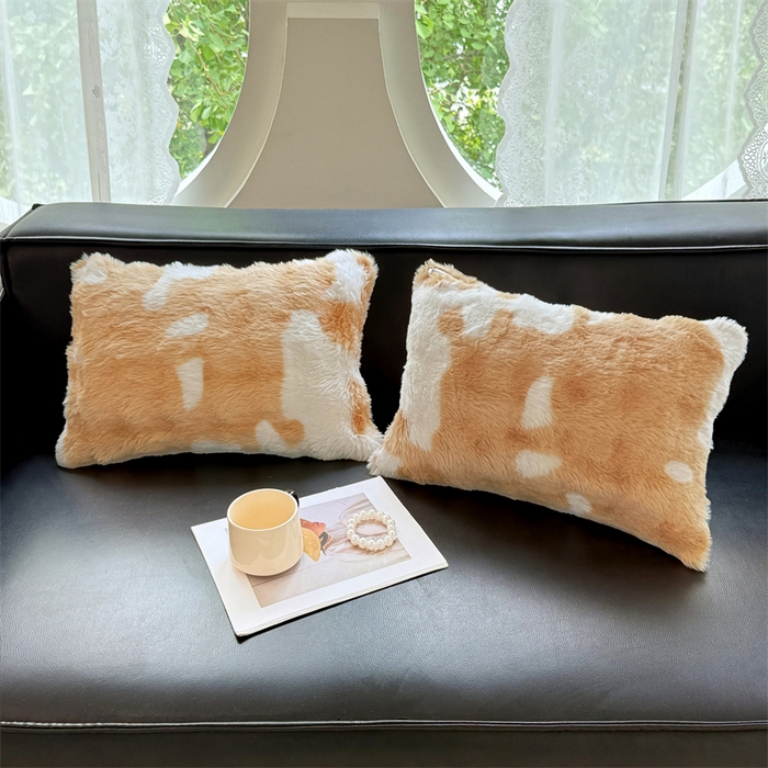 91家纺网 家纺一手货源 找家纺 梦舒羽 2025新款兔毛绒抱枕套单人牛奶绒枕芯套雪花绒儿童枕枕头套-泡泡 兔毛绒泡泡-梦幻奶咖