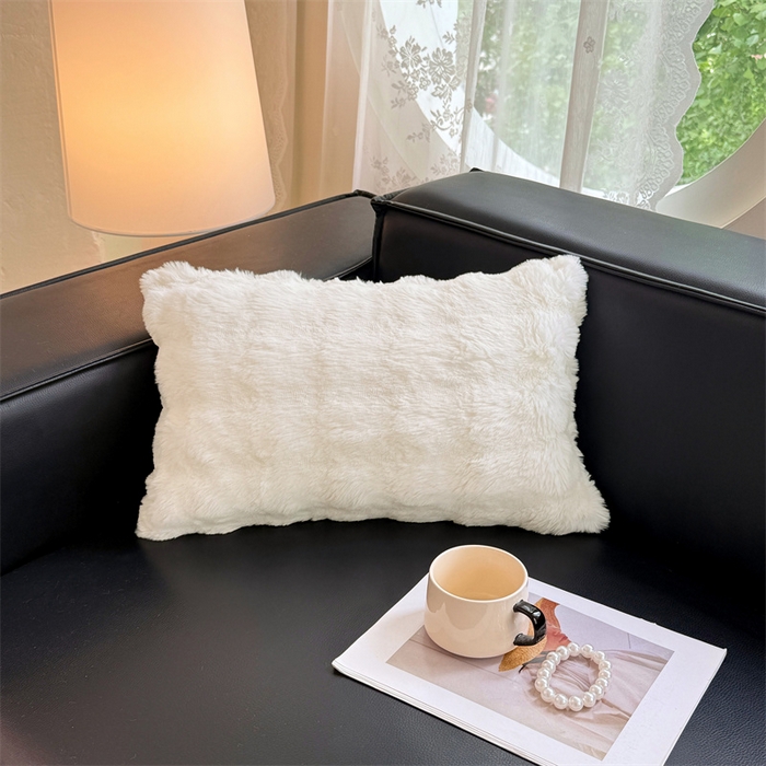 91家纺网 家纺一手货源 找家纺 梦舒羽 2025新款兔毛绒抱枕套单人牛奶绒枕芯套雪花绒儿童枕枕头套-泡泡 兔毛绒泡泡-晨曦白