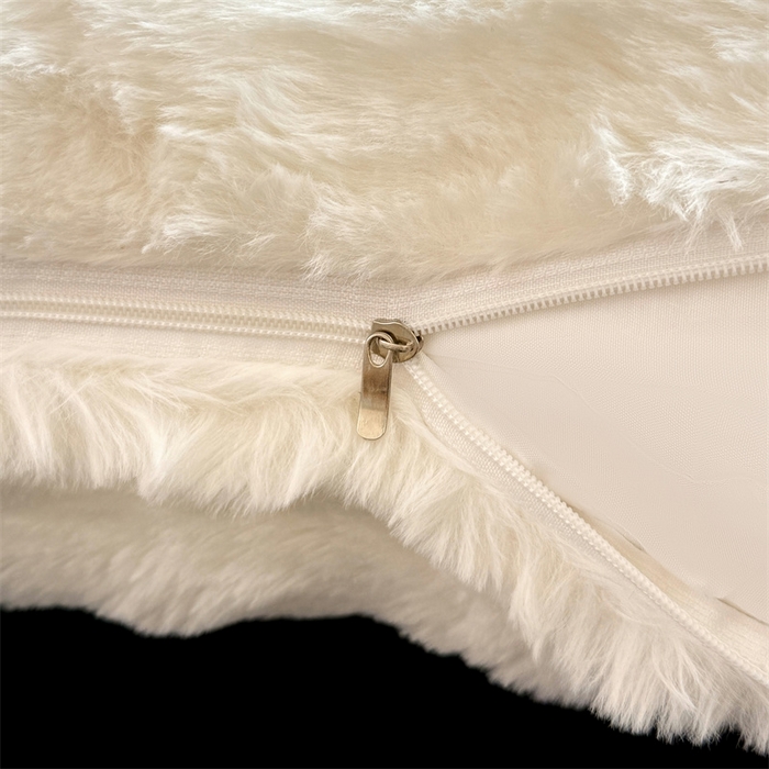 91家纺网 家纺一手货源 找家纺 梦舒羽 2025新款兔毛绒抱枕套单人牛奶绒枕芯套雪花绒儿童枕枕头套-泡泡 兔毛绒泡泡-晨曦白