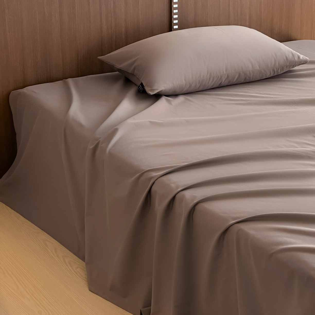 91家纺网 家纺一手货源 找家纺 三味舒屋 2025新款50支磨毛长绒棉纯棉纯色单床单床单单件-长期主义 巧克力