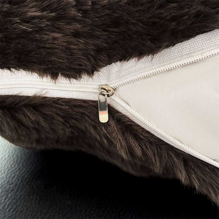 91家纺网 家纺一手货源 找家纺 梦舒羽 2025新款兔毛绒抱枕套单人牛奶绒枕芯套雪花绒儿童枕枕头套-泡泡 兔毛绒泡泡-咖啡色