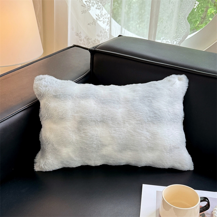 91家纺网 家纺一手货源 找家纺 梦舒羽 2025新款兔毛绒抱枕套单人牛奶绒枕芯套雪花绒儿童枕枕头套-泡泡 兔毛绒泡泡-梦幻浅灰