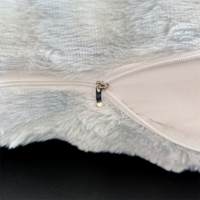 91家纺网 家纺一手货源 找家纺 梦舒羽 2025新款兔毛绒抱枕套单人牛奶绒枕芯套雪花绒儿童枕枕头套-泡泡 兔毛绒泡泡-梦幻浅灰