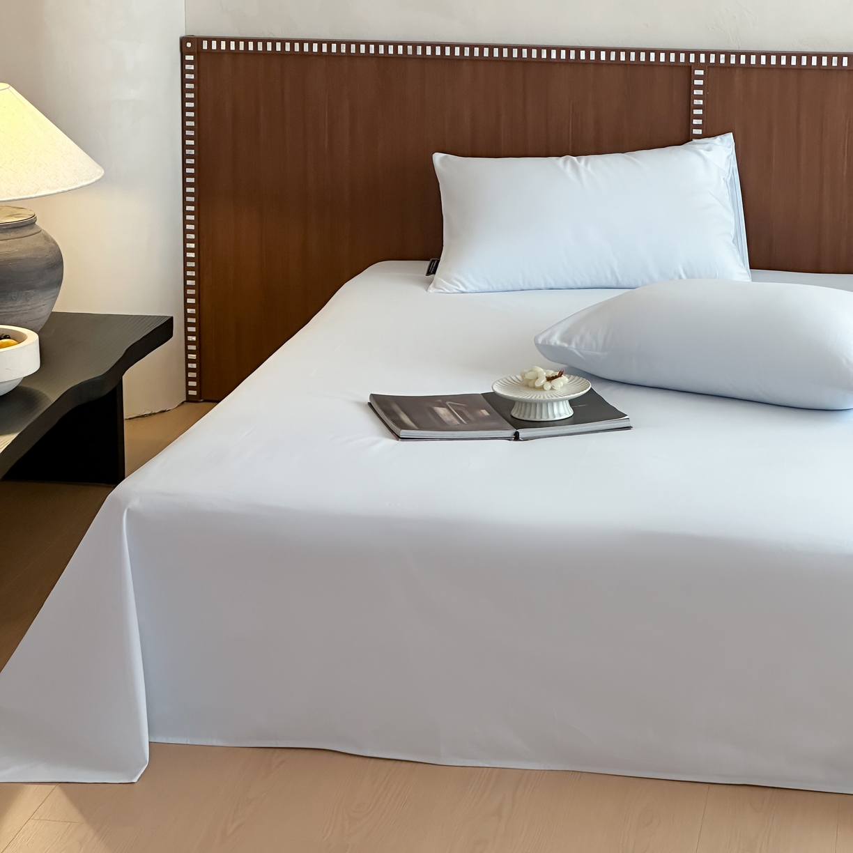 91家纺网 家纺一手货源 找家纺 三味舒屋 2025新款50支磨毛长绒棉纯棉纯色单床单床单单件-长期主义 晴天蓝